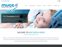 Tablet Screenshot of musedentalgroup.com